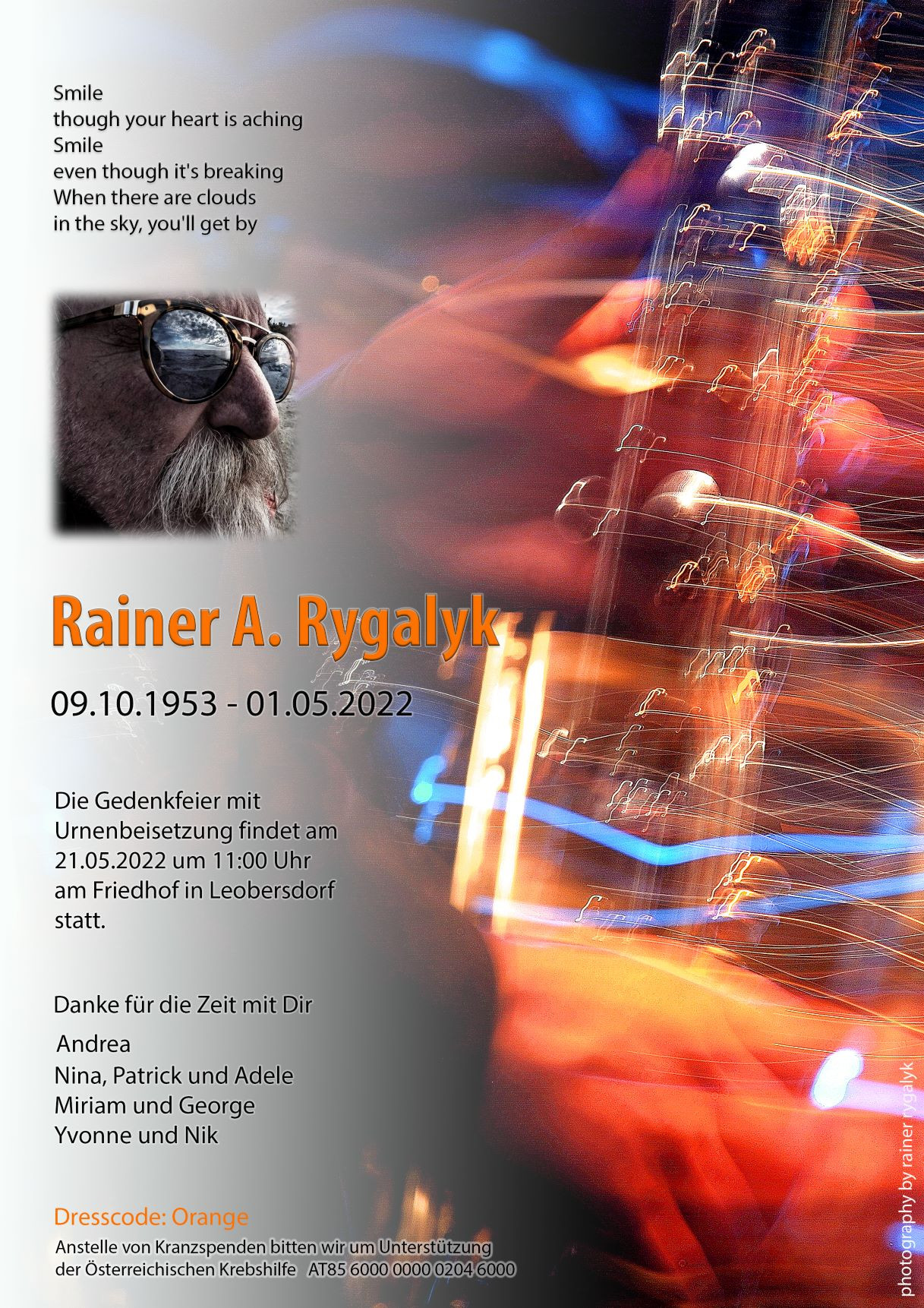 Traueranzeige von Ing. Rainer A. Rygalyk
