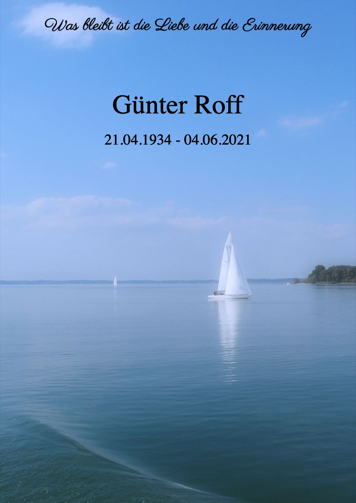 Traueranzeige von Günter Roff