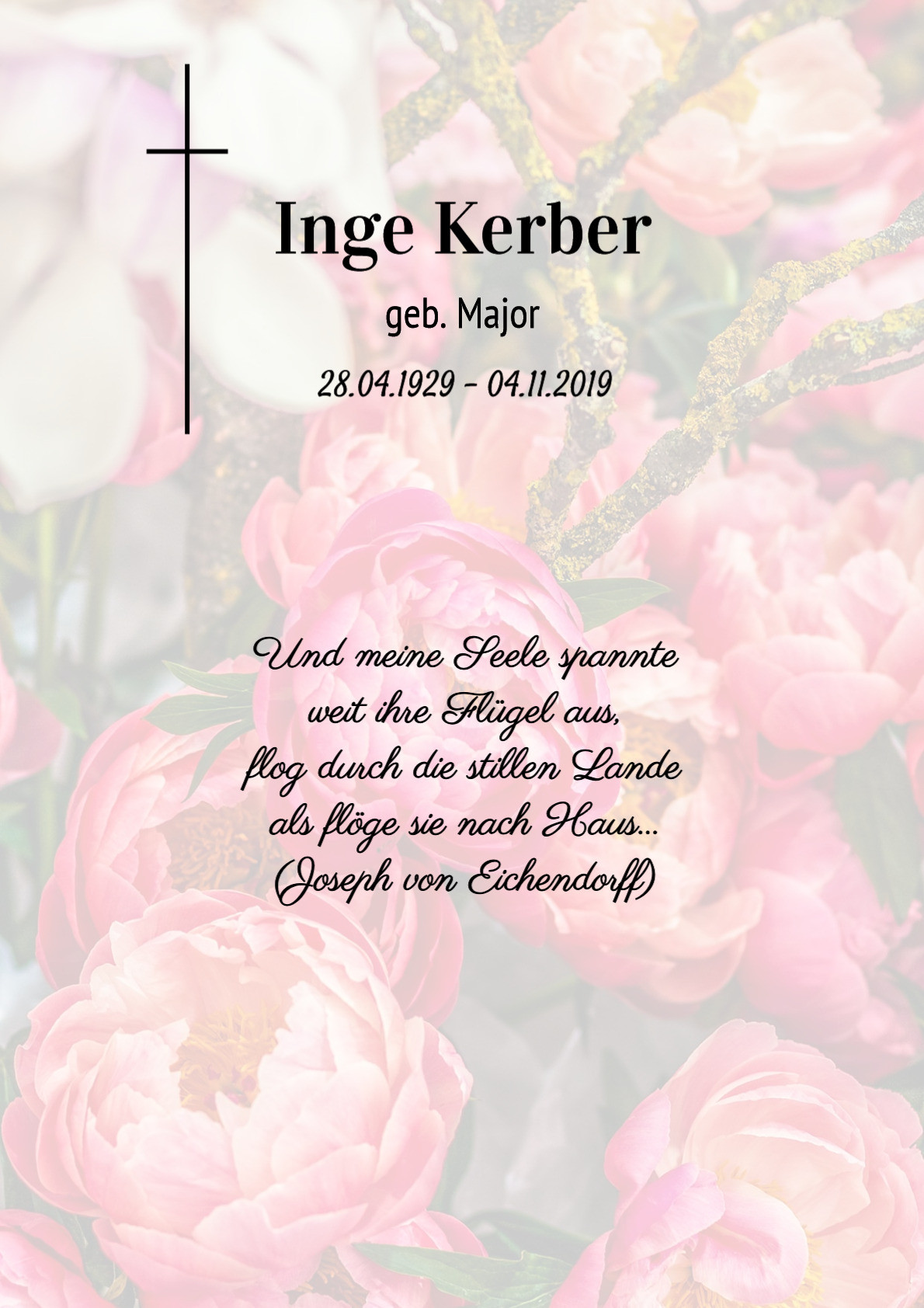 Traueranzeige von Inge Kerber