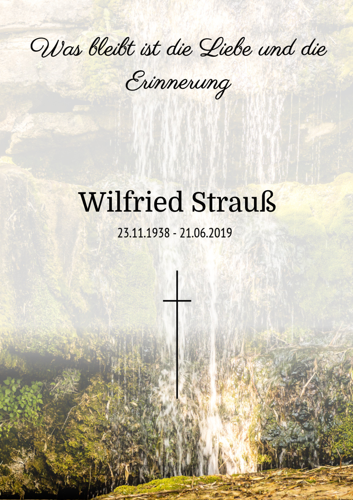 Traueranzeige von Wilfried Strauß