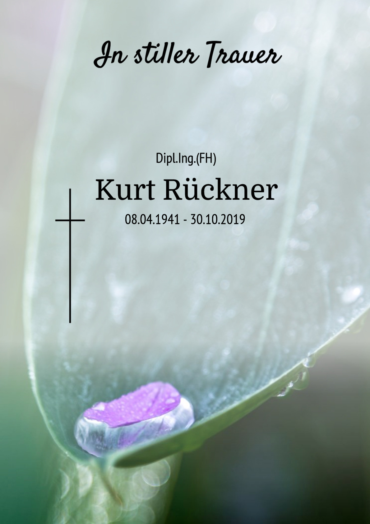 Traueranzeige von Kurt Rückner