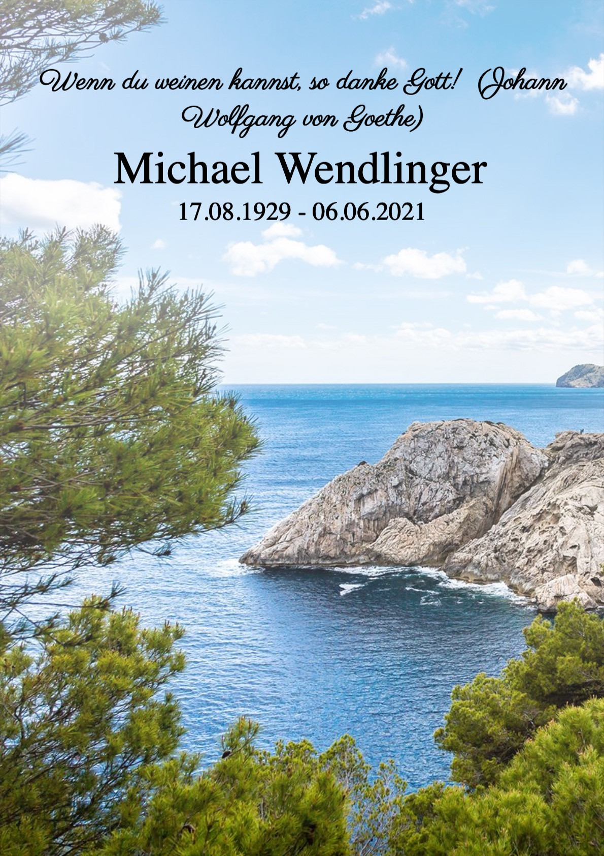 Traueranzeige von Michael Wendlinger