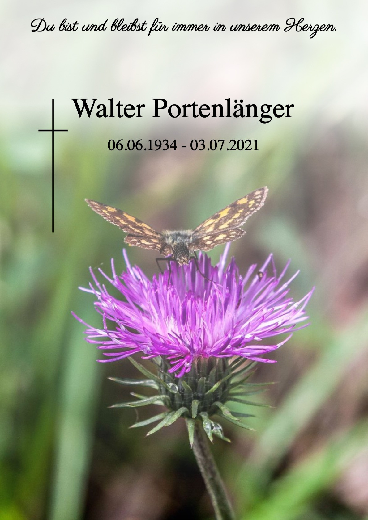 Traueranzeige von Walter Portenlänger