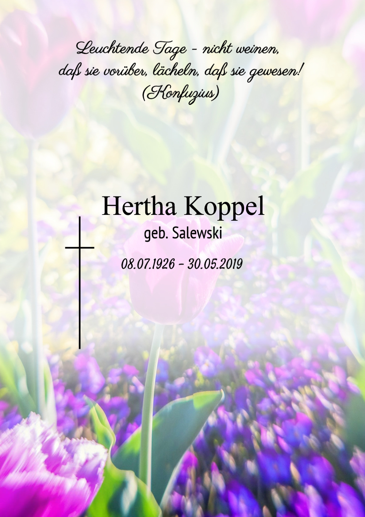 Traueranzeige von Hertha Koppel