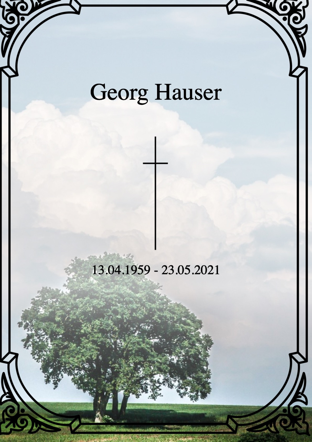 Traueranzeige von Georg Hauser