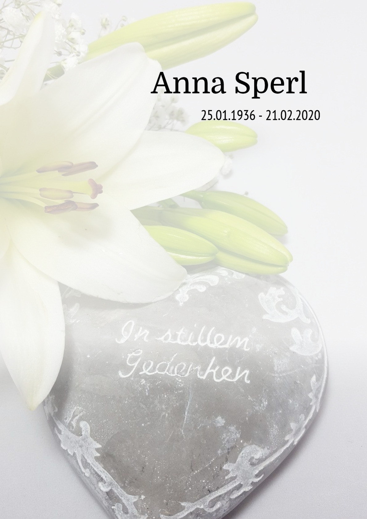 Traueranzeige von Anna Sperl