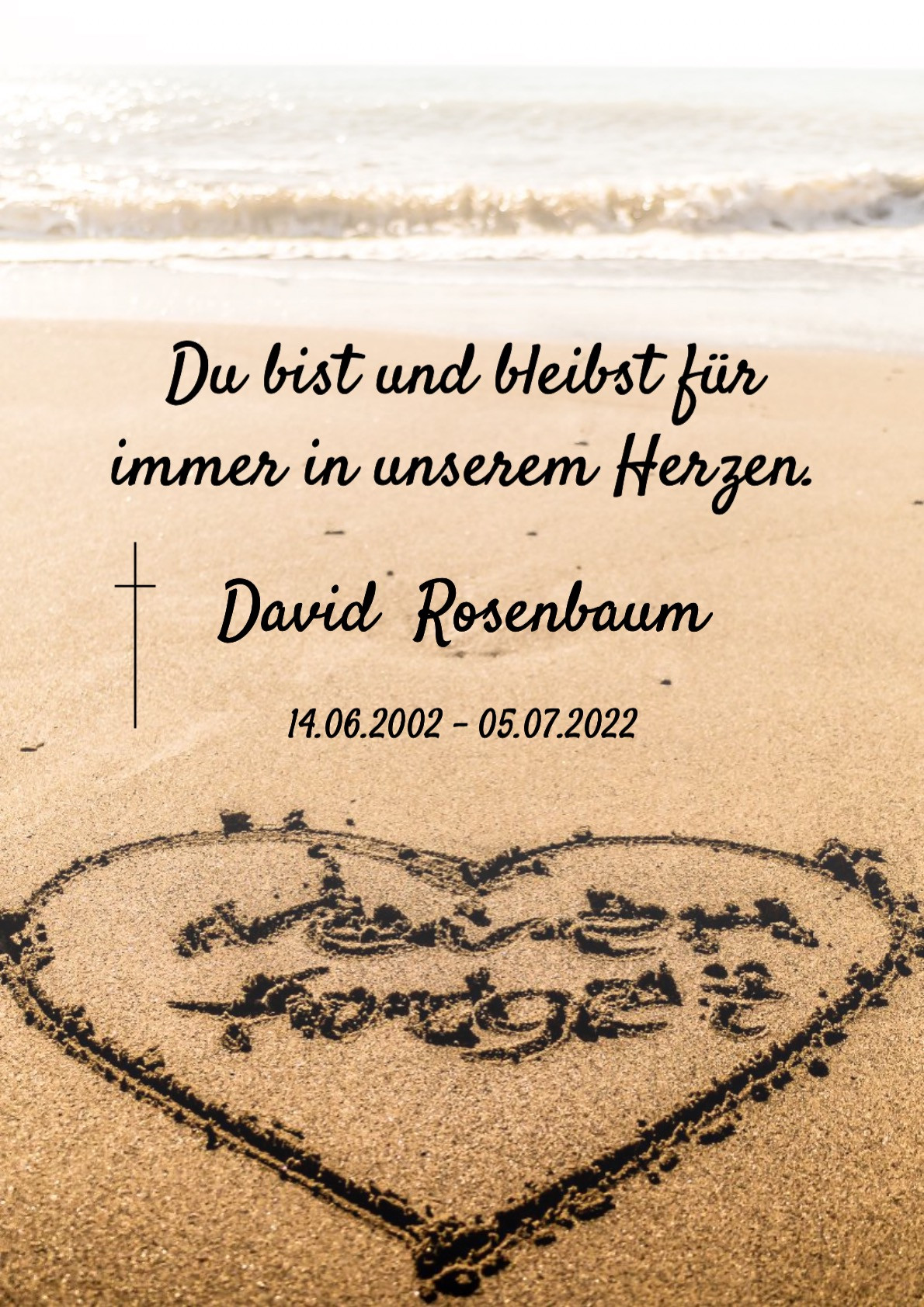Traueranzeige von David Rosenbaum