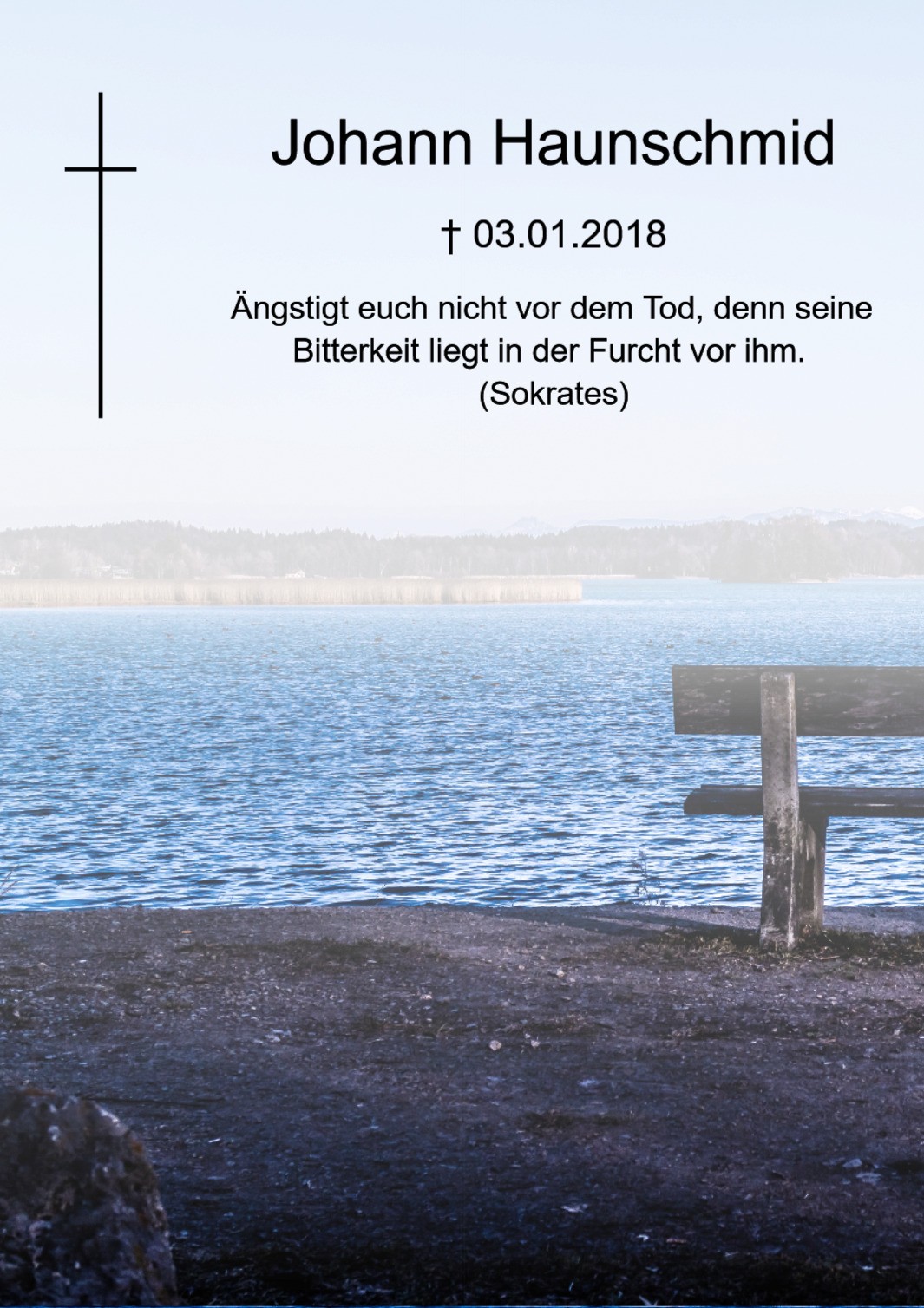 Traueranzeige von Johann Haunschmid