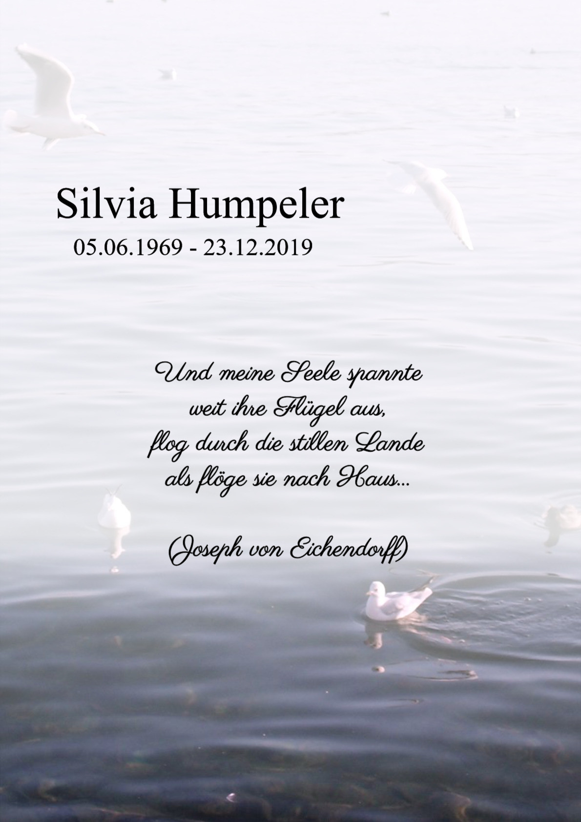 Traueranzeige von Silvia Humpeler