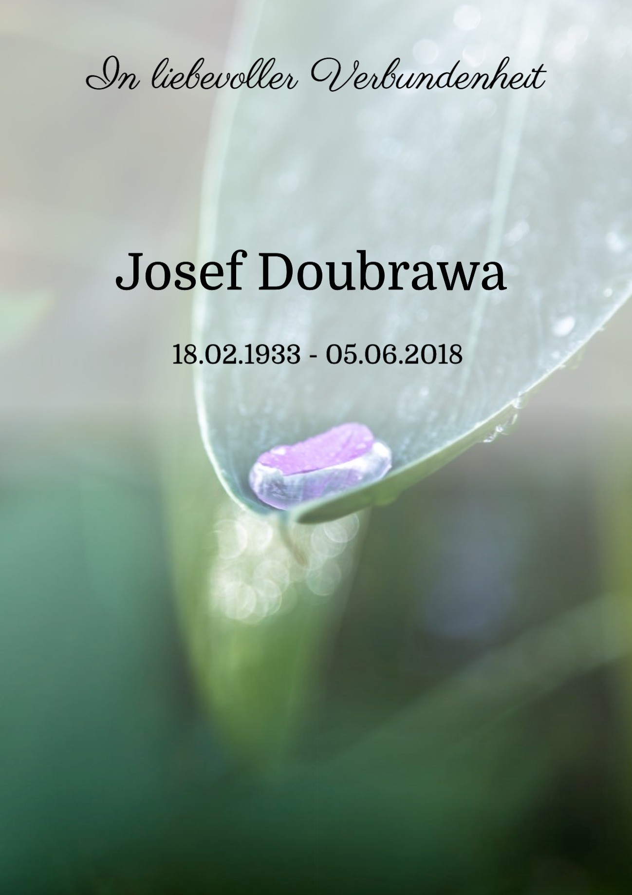 Traueranzeige von Josef Doubrawa