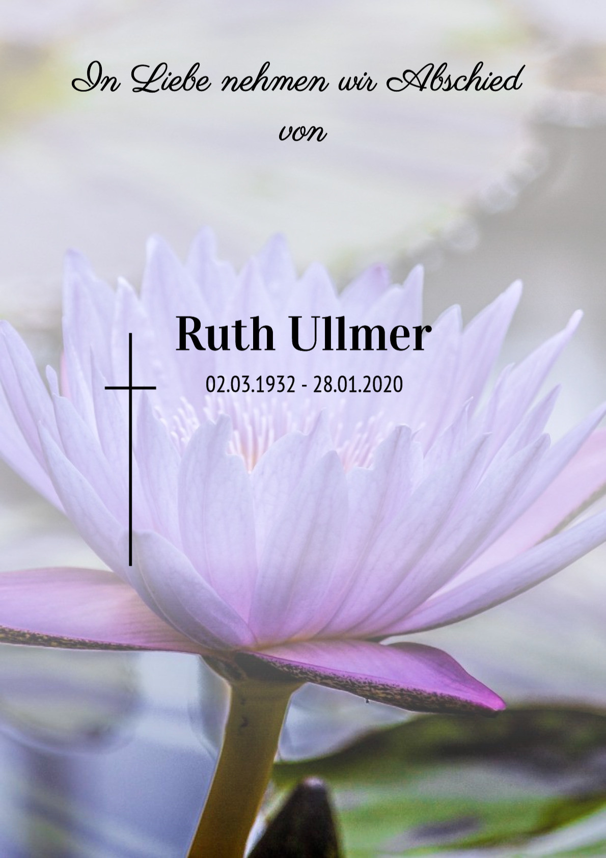 Traueranzeige von Ruth Ullmer