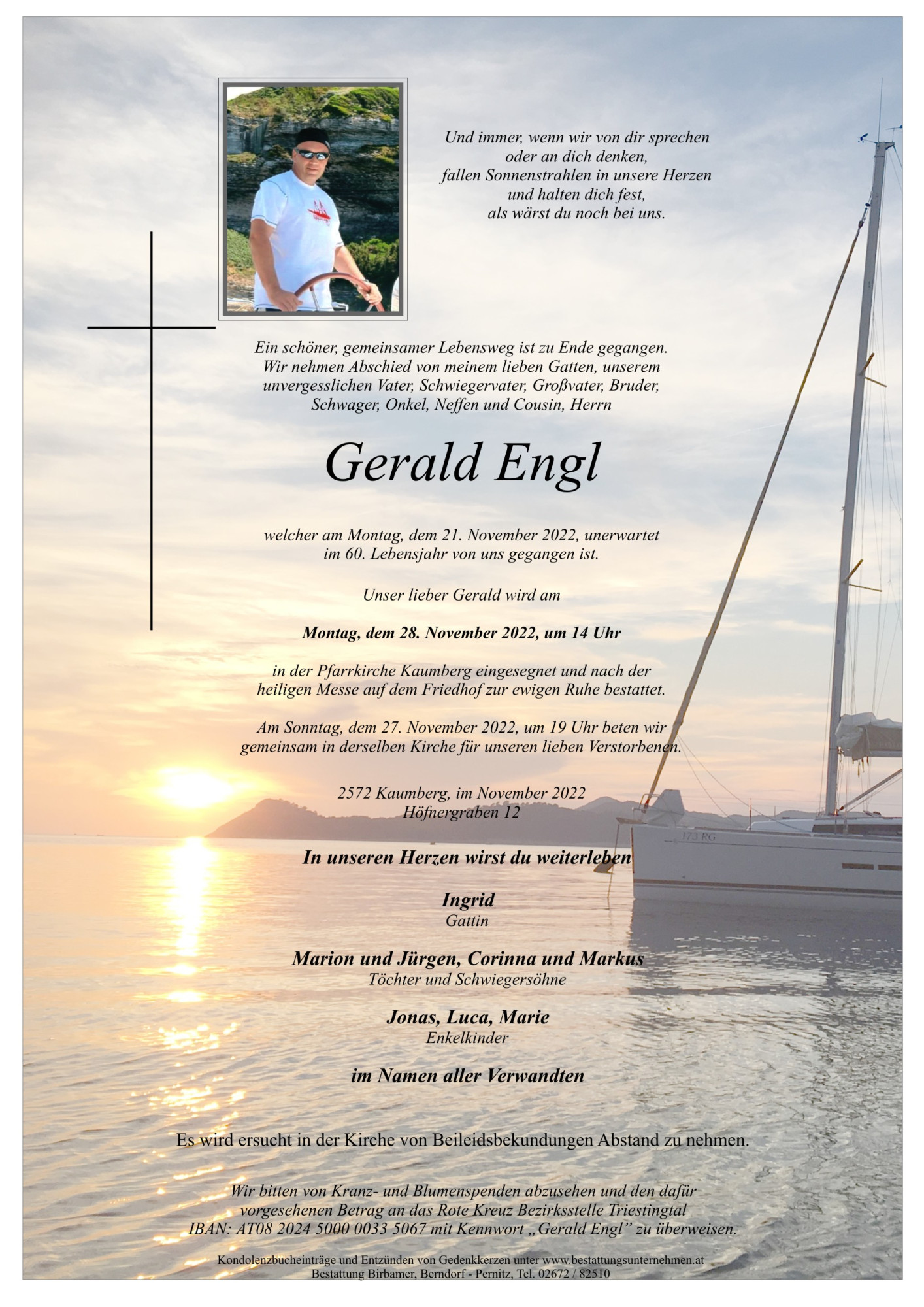 Traueranzeige von Gerald Engl