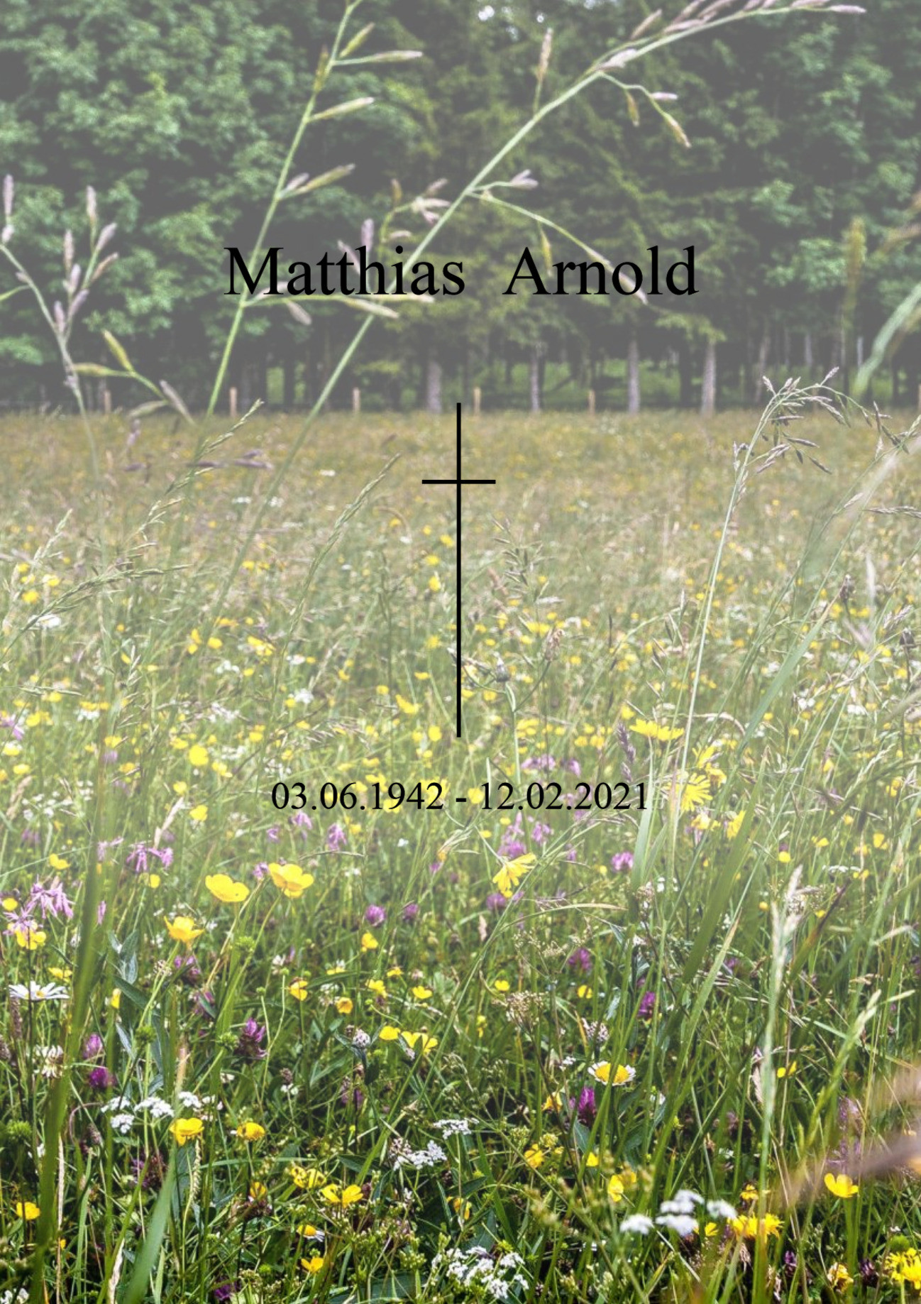 Traueranzeige von Matthias Arnold