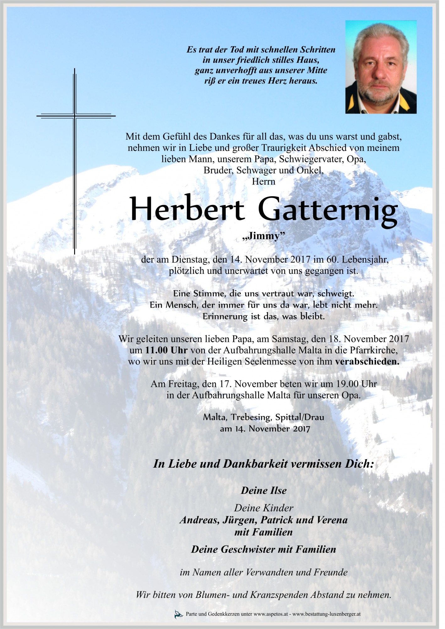 Traueranzeige von Herbert Gatternig