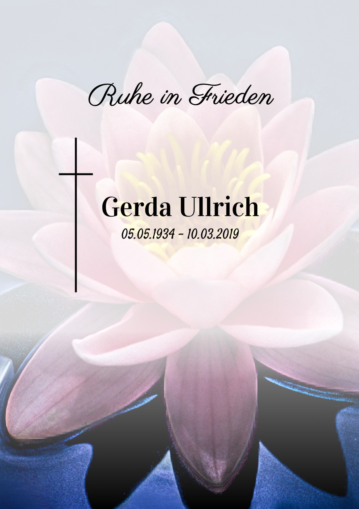 Traueranzeige von Gerda Ullrich