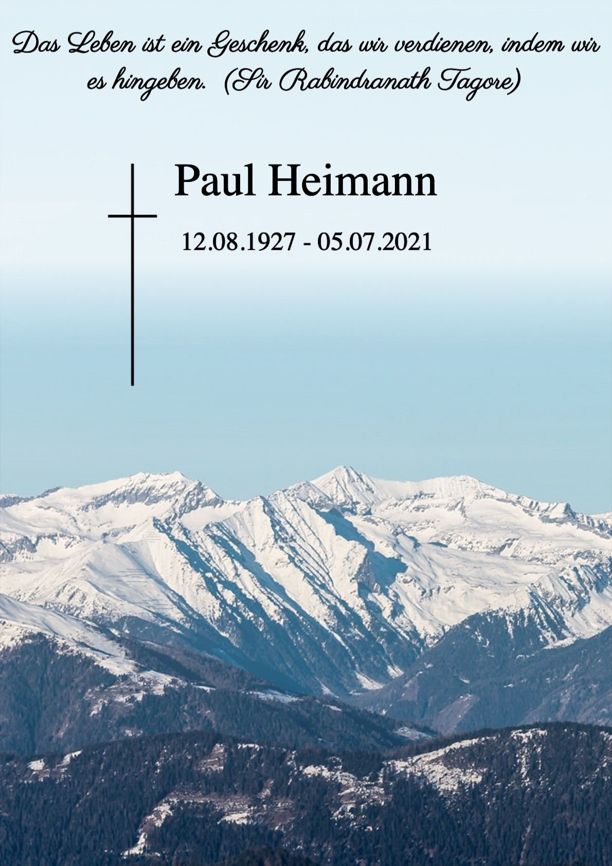 Traueranzeige von Paul Heimann