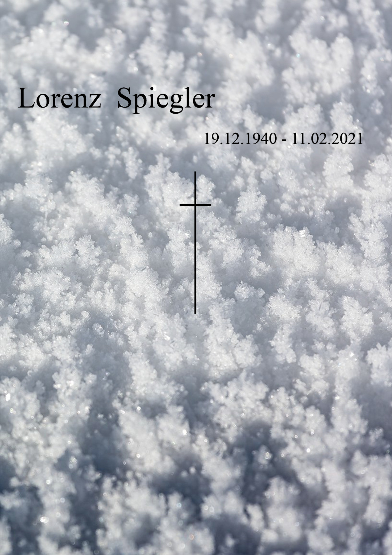 Traueranzeige von Lorenz Spiegler