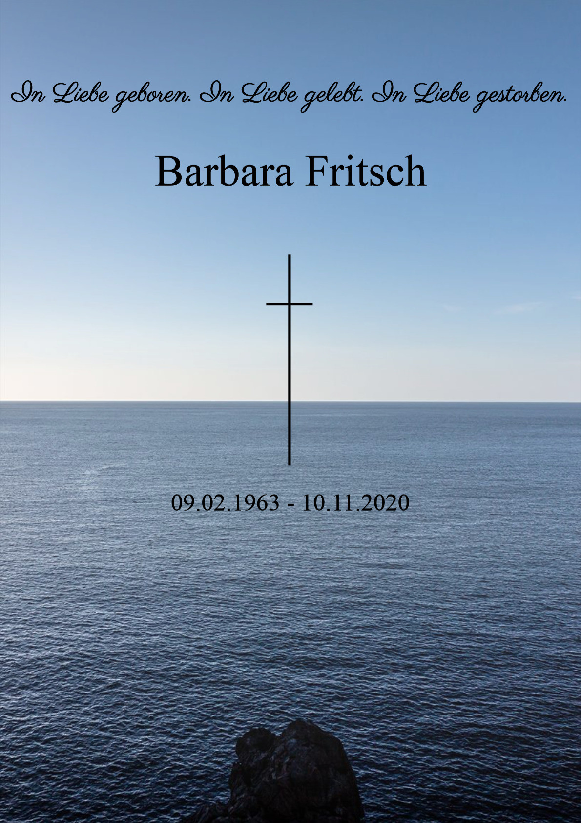 Traueranzeige von Barbara Fritsch