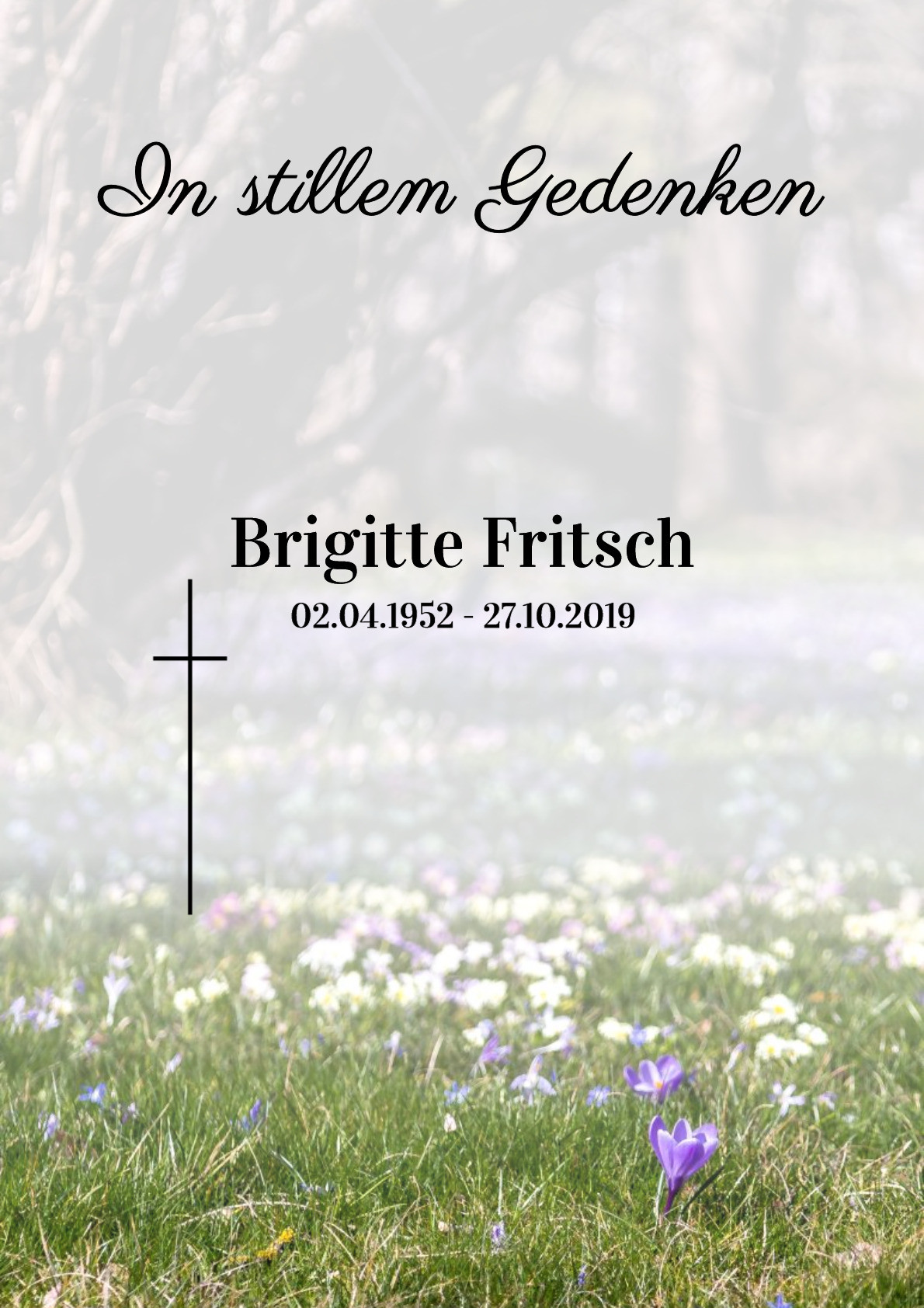 Traueranzeige von Brigitte Fritsch