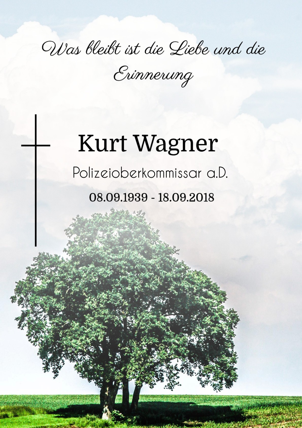 Traueranzeige von Kurt Wagner