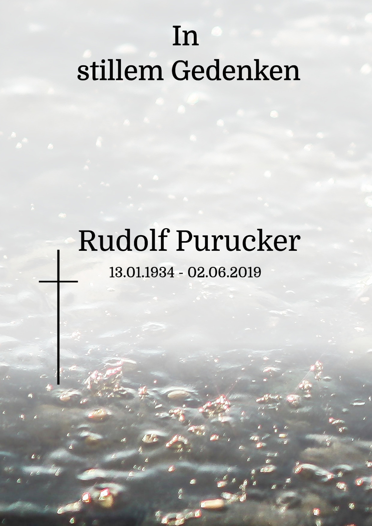 Traueranzeige von Rudolf Purucker