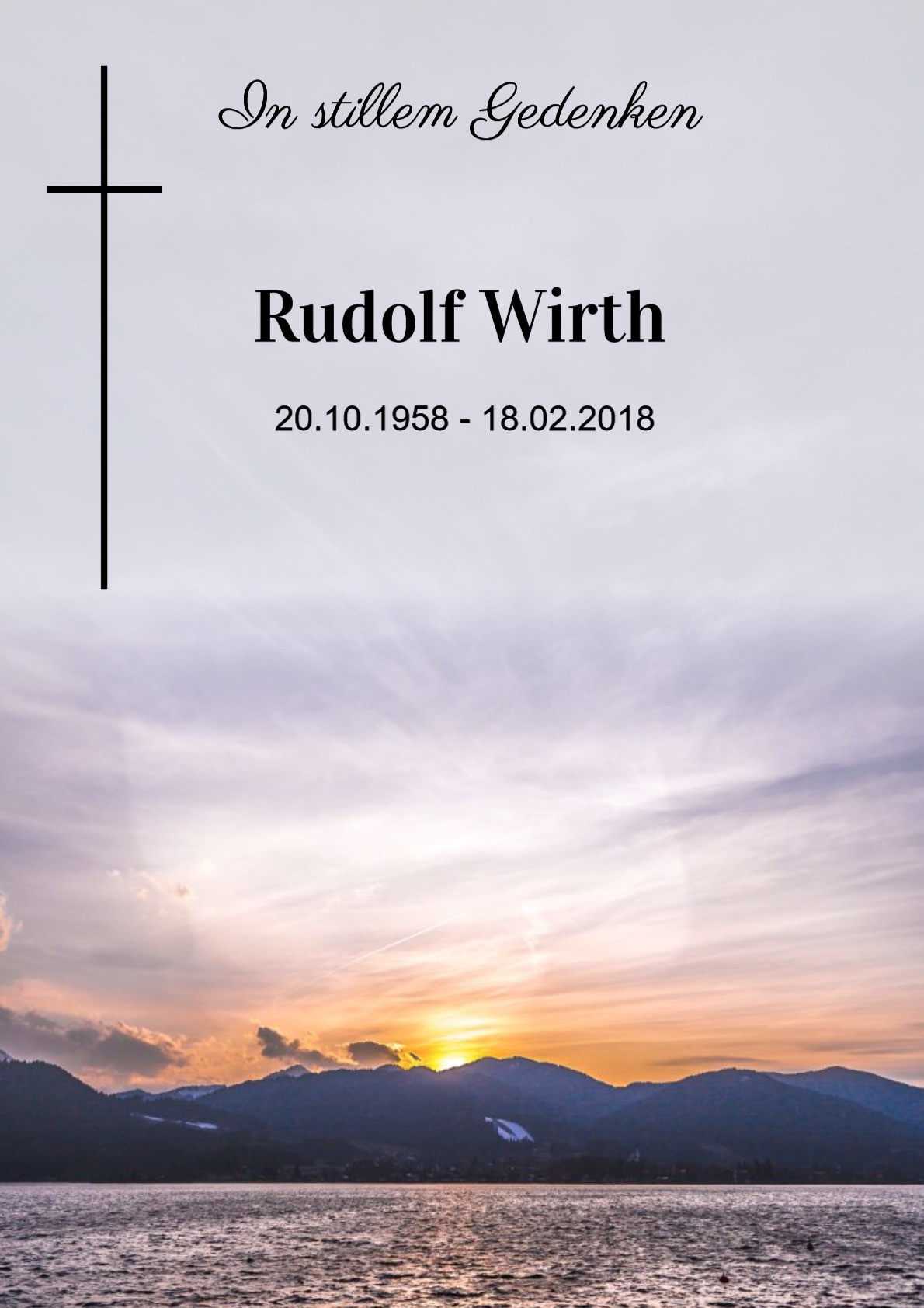 Traueranzeige von Rudolf Wirth