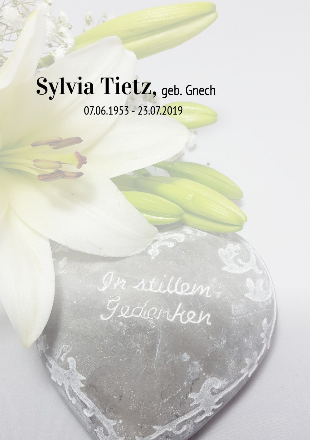 Traueranzeige von Sylvia Tietz