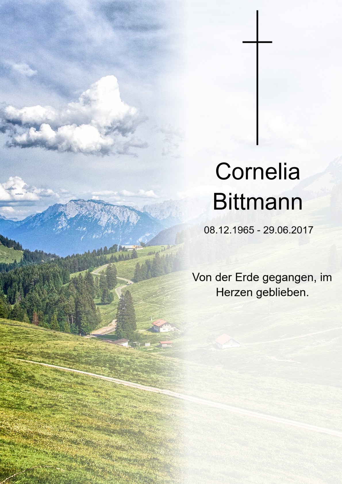 Traueranzeige von Cornelia Bittmann