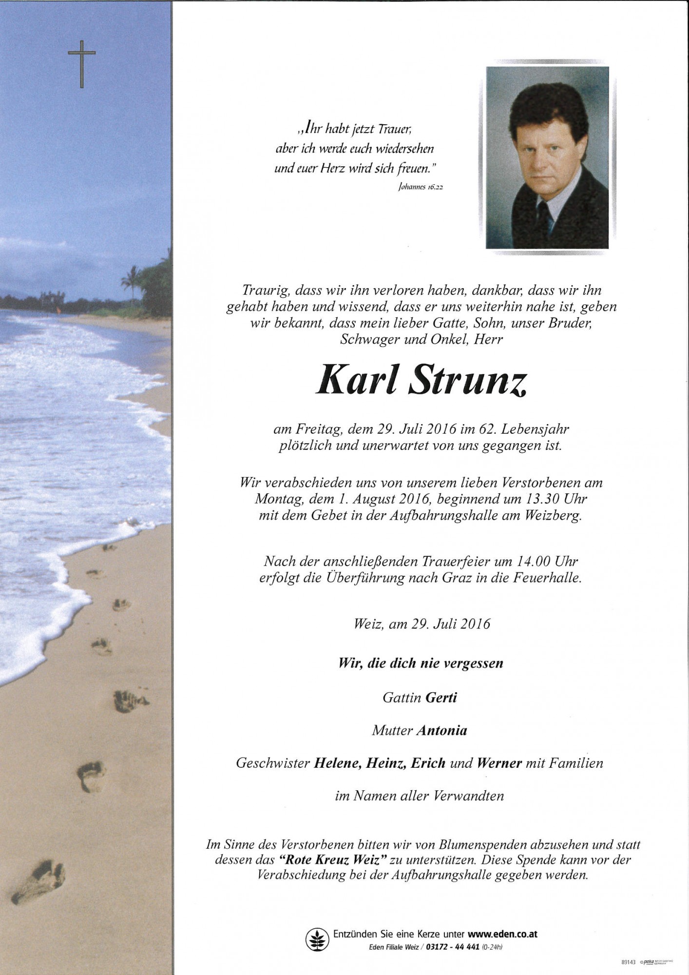 Traueranzeige von Karl Strunz