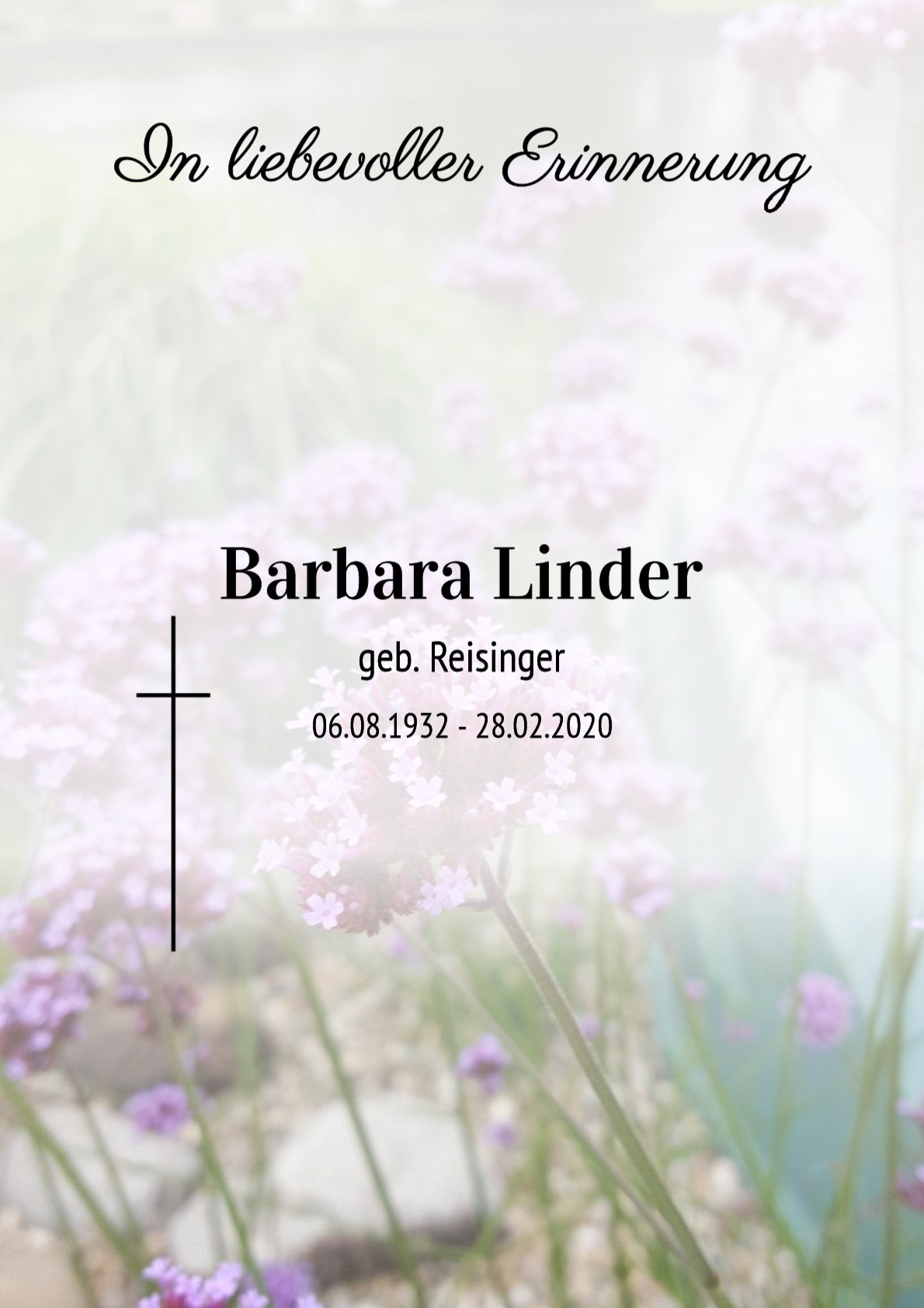 Traueranzeige von Barbara Linder