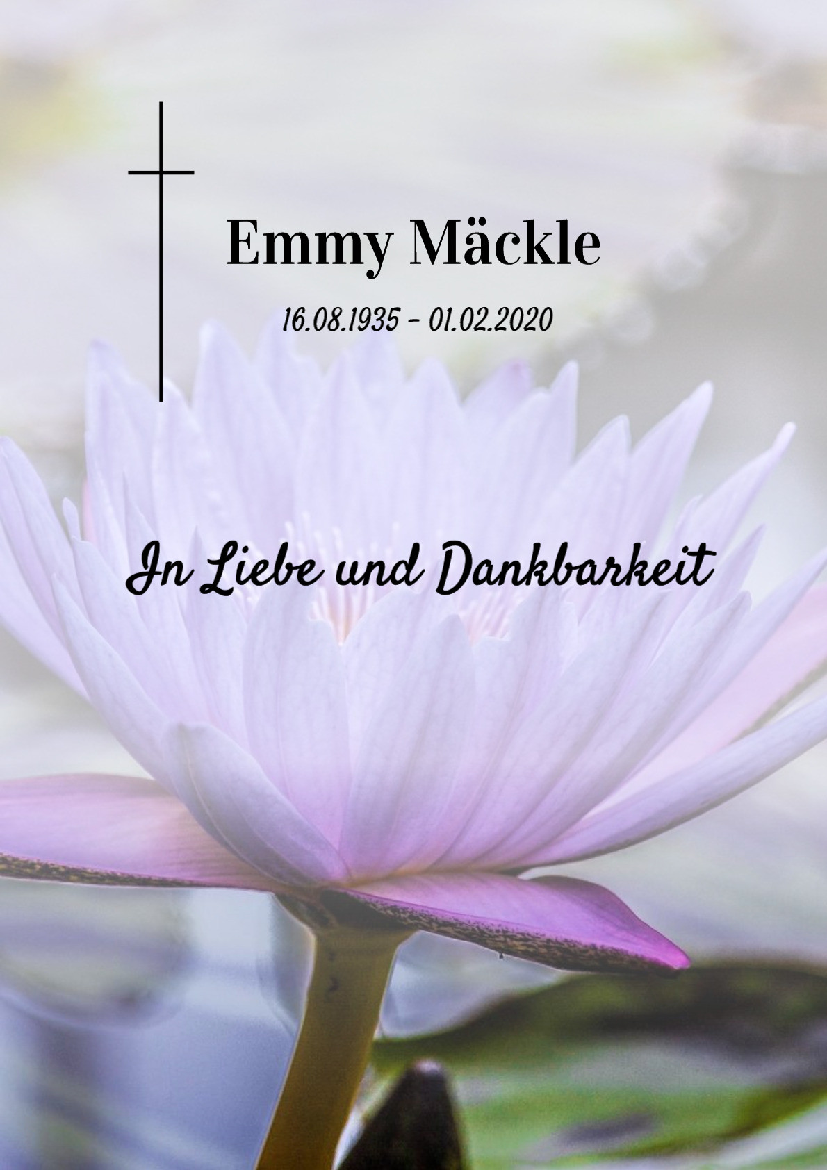 Traueranzeige von Emmy Mäckle