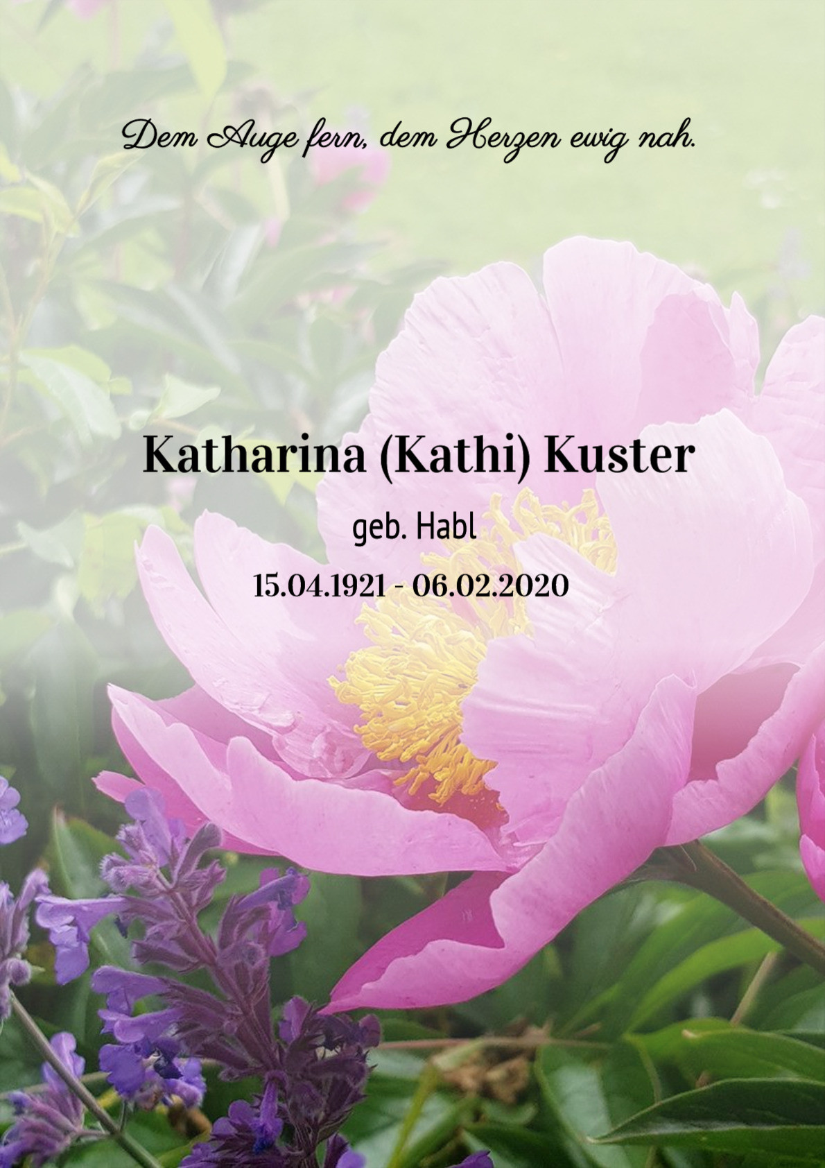 Traueranzeige von Katharina (Kathi) Kuster