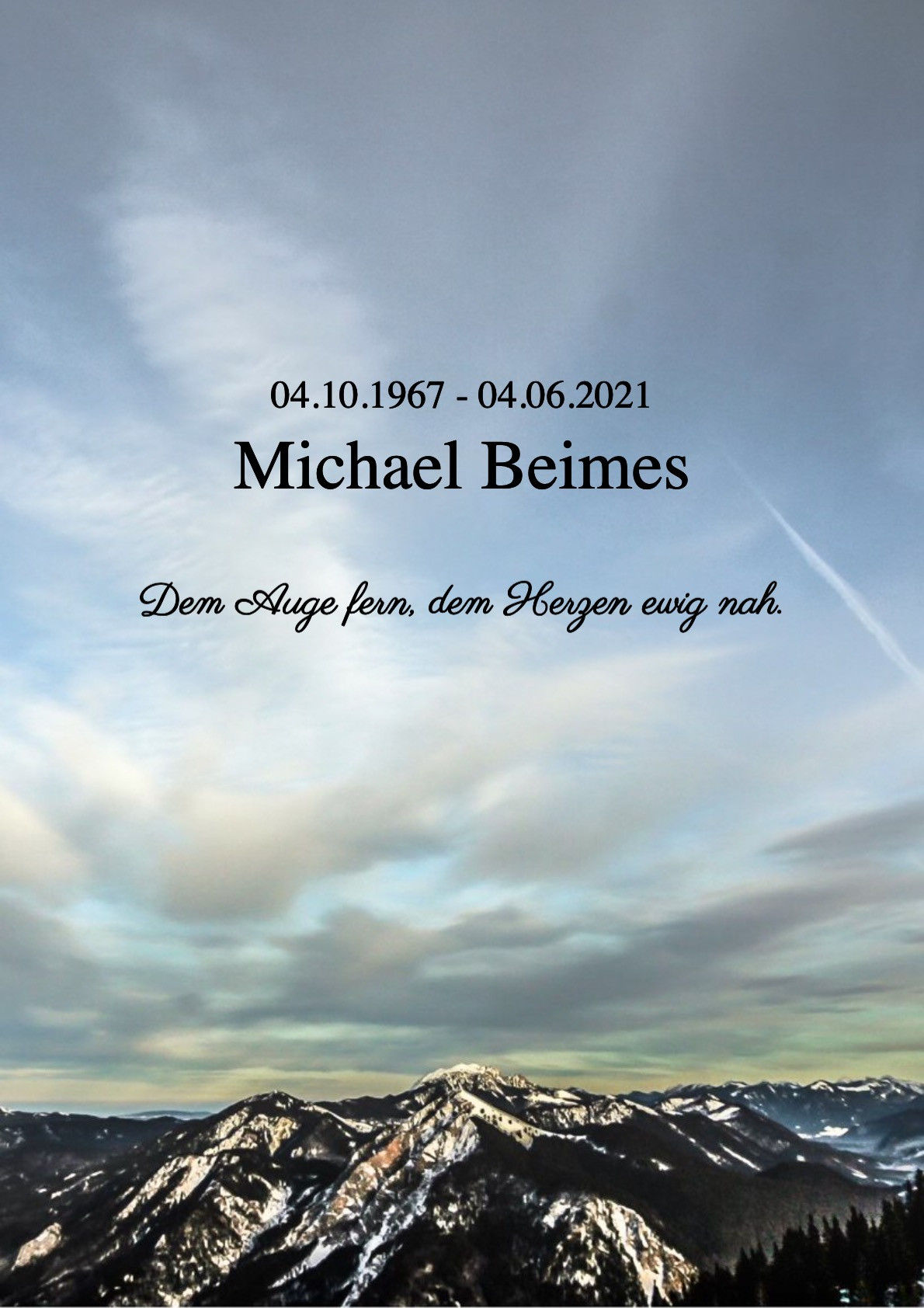 Traueranzeige von Michael Beimes