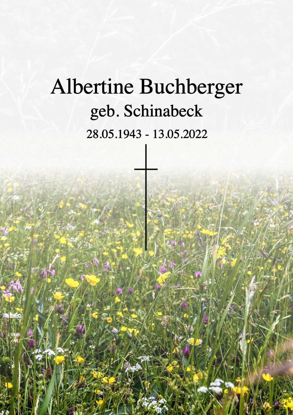 Traueranzeige von Albertine Buchberger