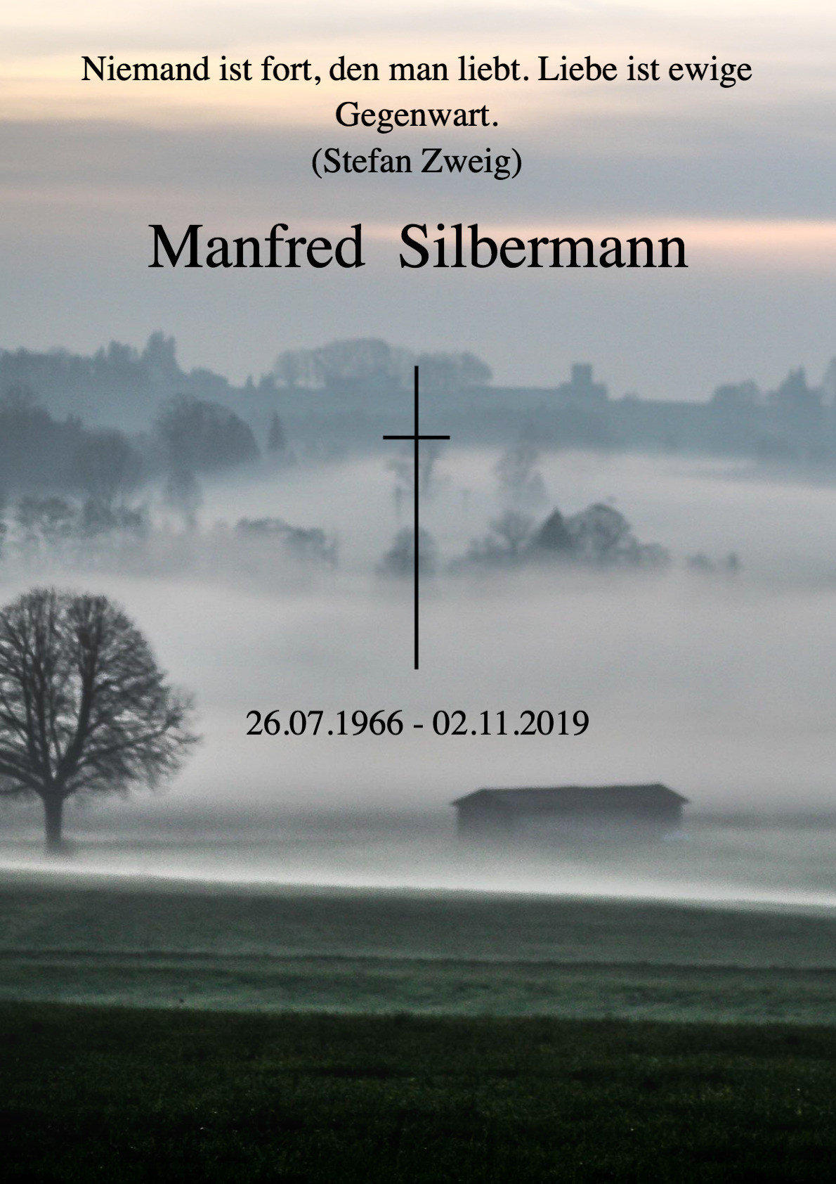 Traueranzeige von Manfred Silbermann