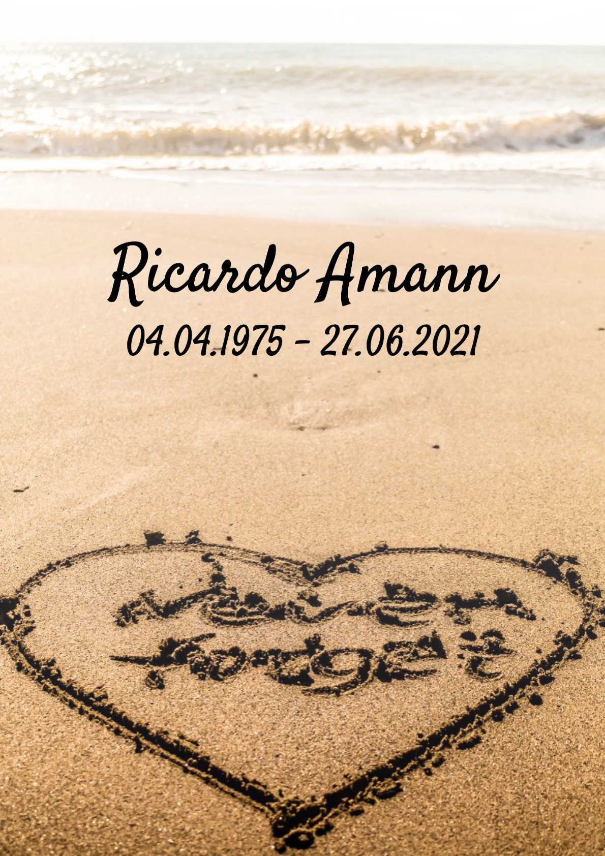 Traueranzeige von Ricardo Amann
