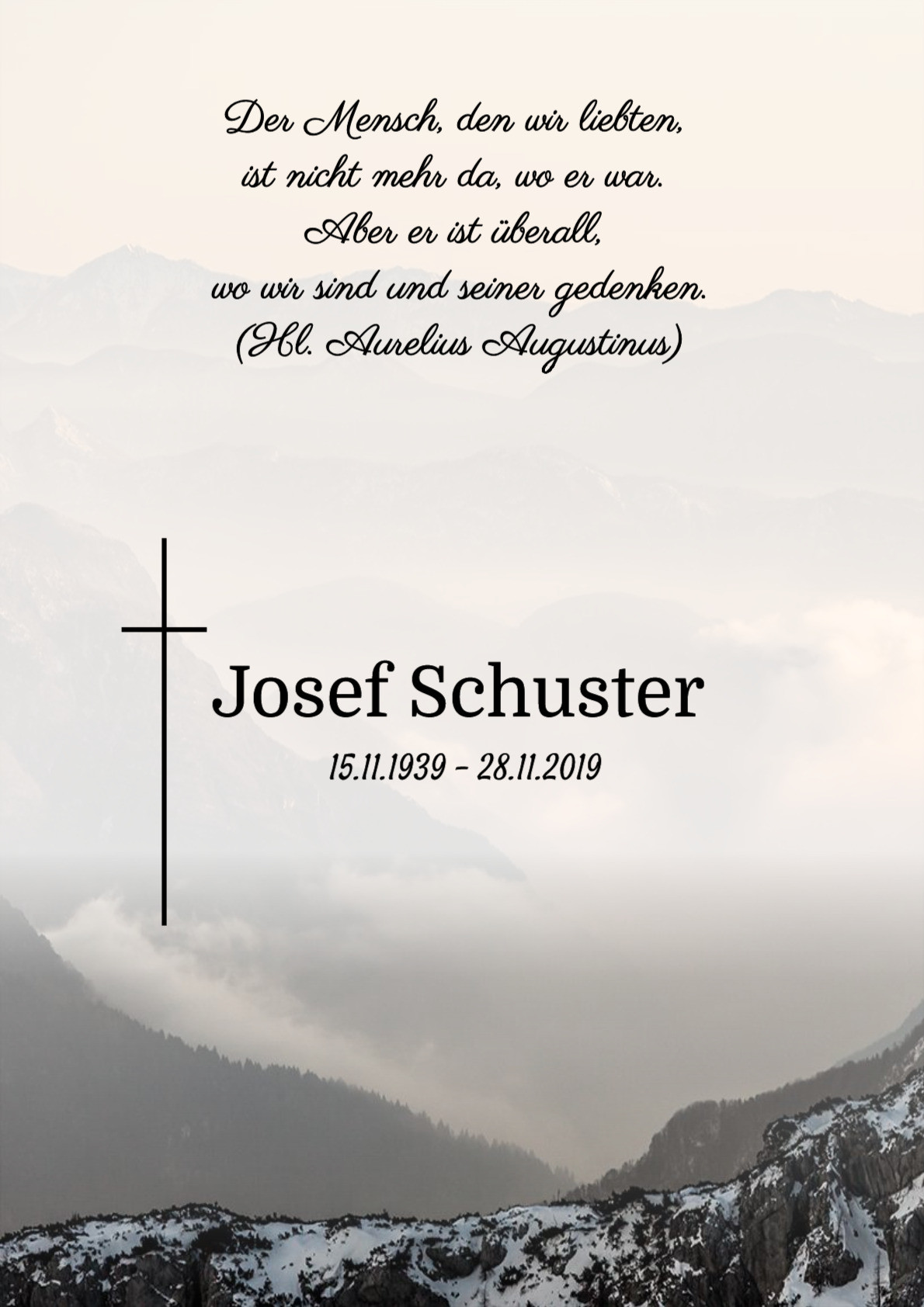 Traueranzeige von Josef Schuster