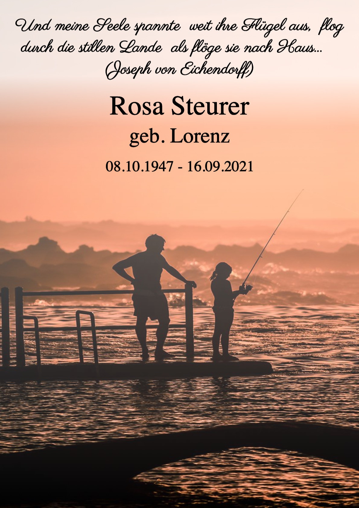 Traueranzeige von Rosa Steurer