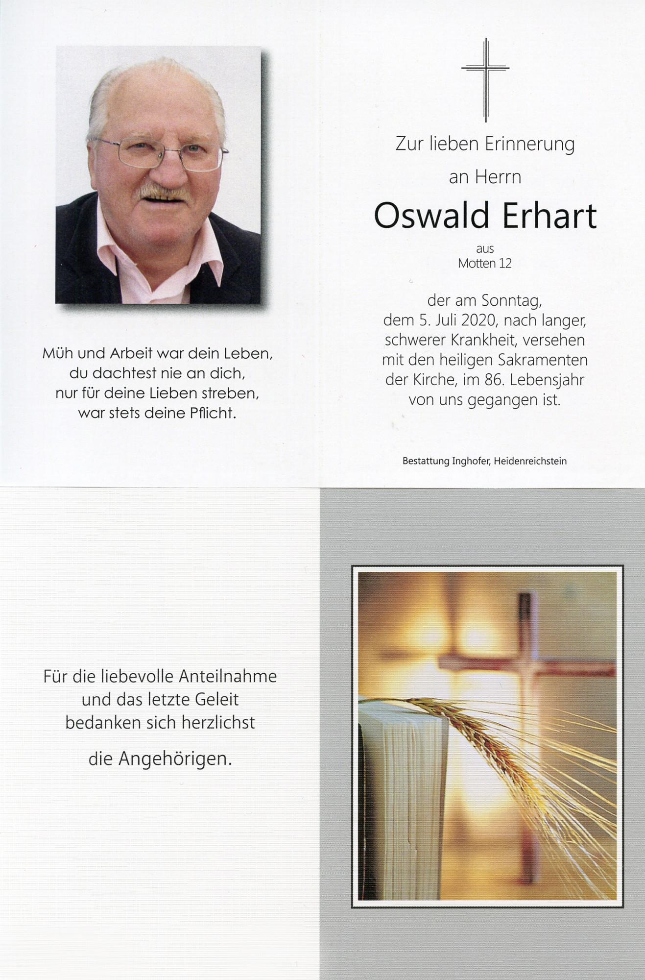 Gedenkkärtchen