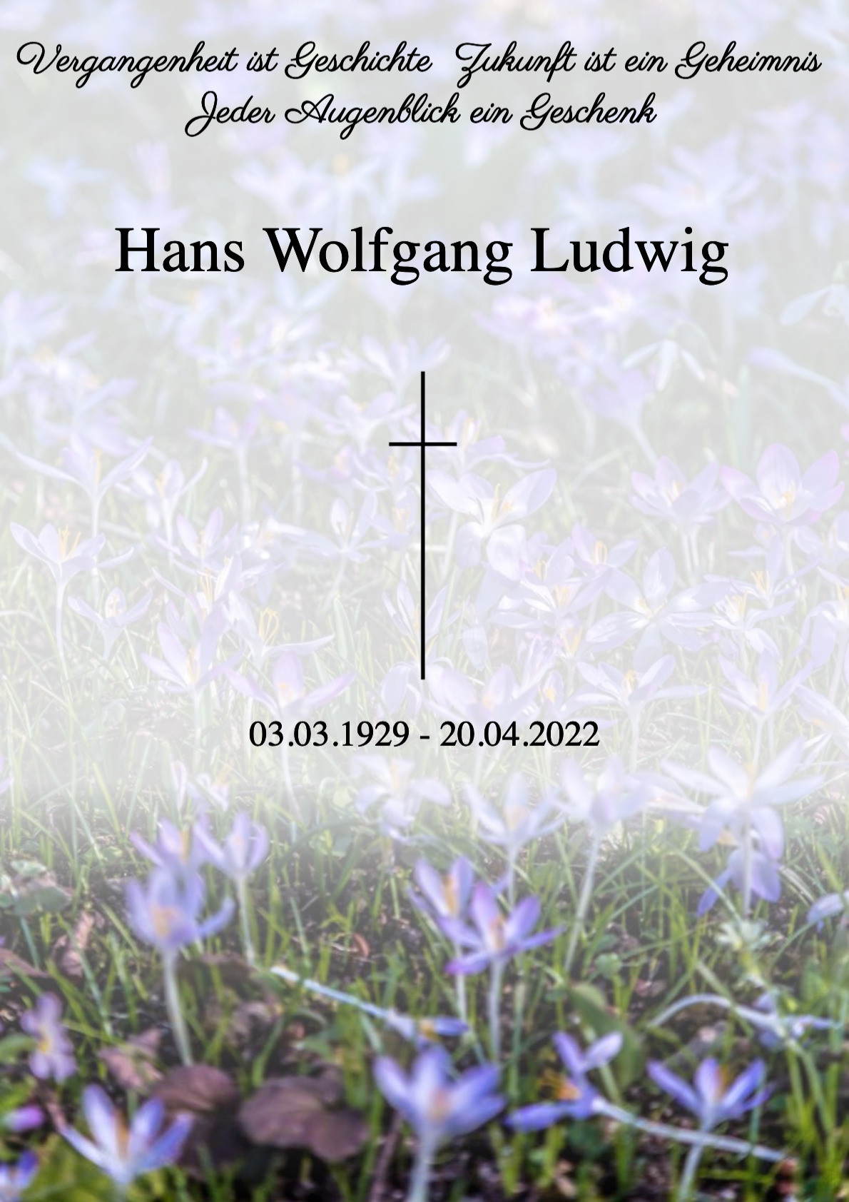 Traueranzeige von Hans Wolfgang Ludwig