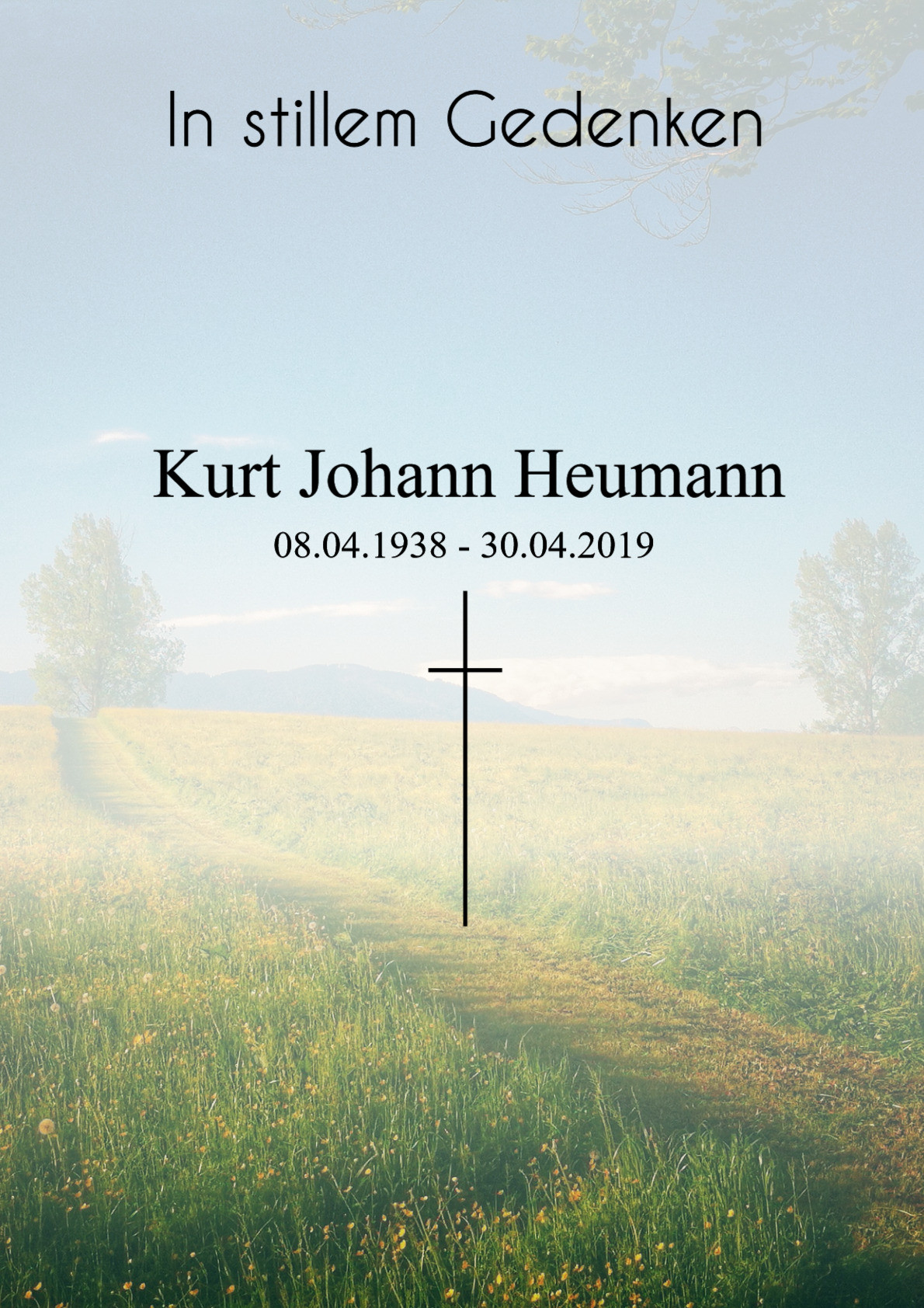 Traueranzeige von Kurt Johann Heumann