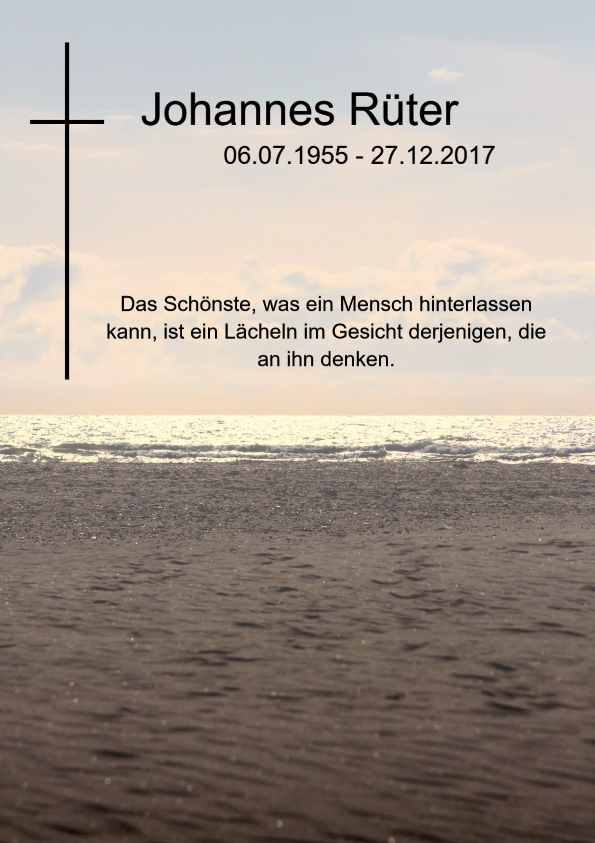 Traueranzeige von Johannes Rüter