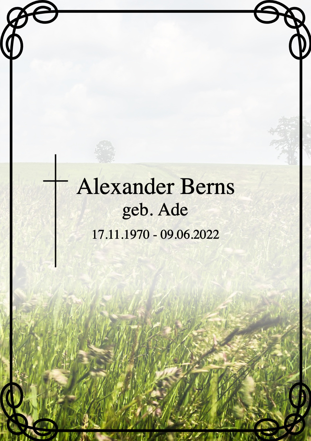 Traueranzeige von Alexander Berns