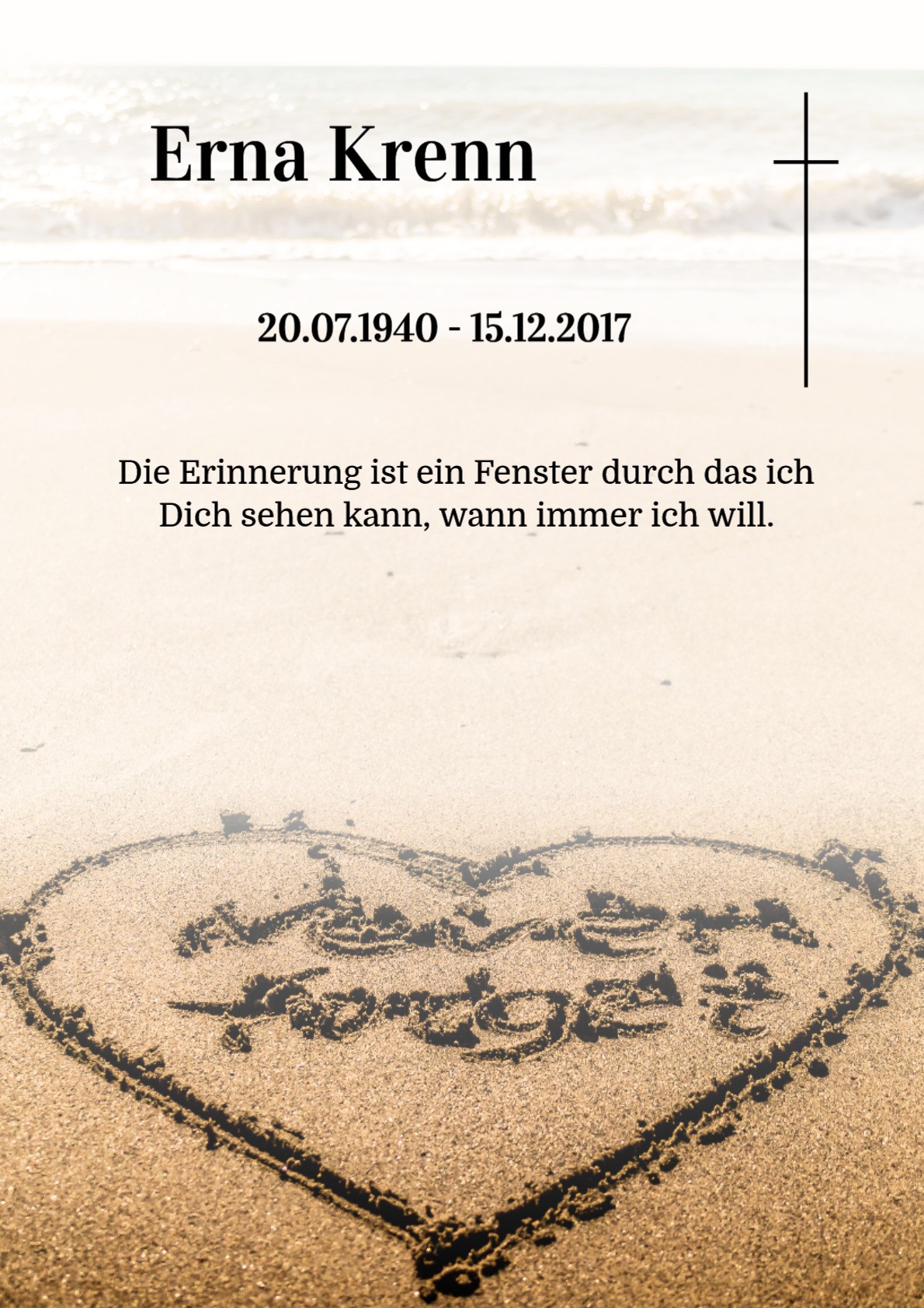 Traueranzeige von Erna Krenn
