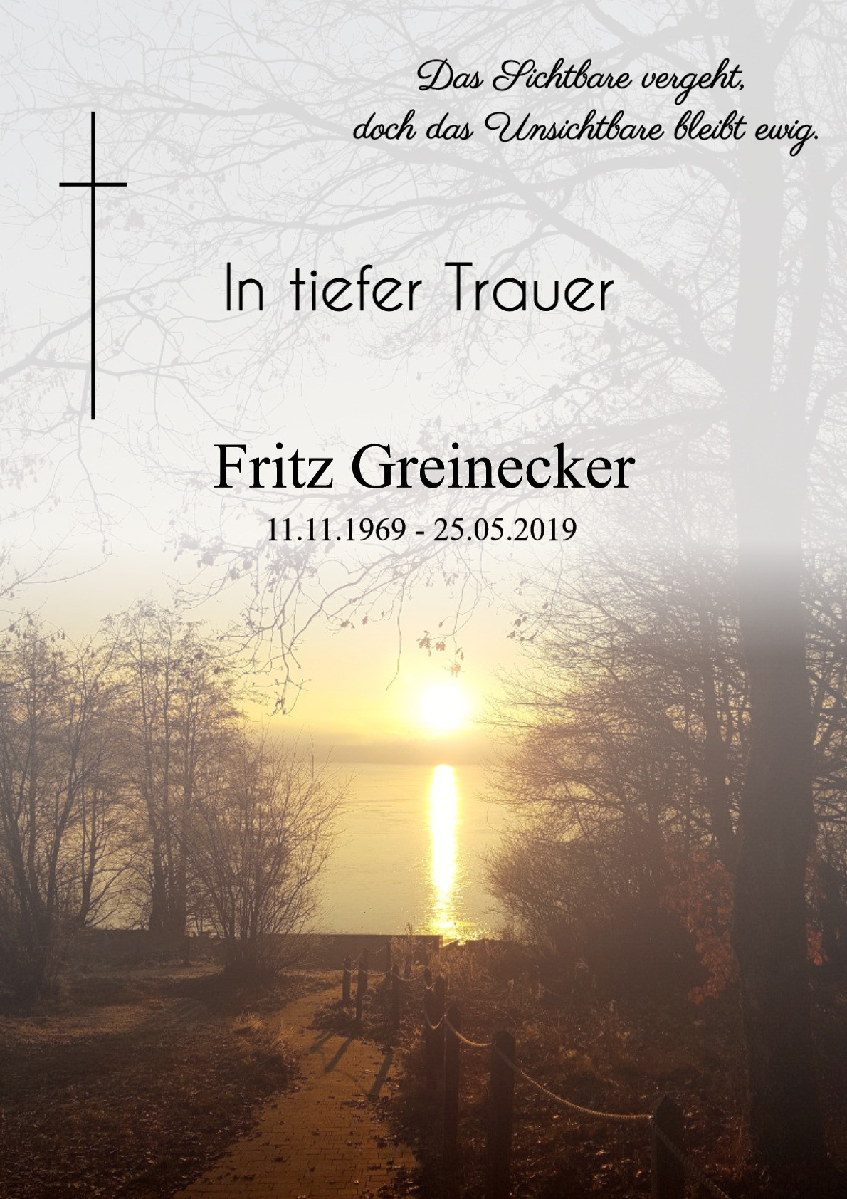 Traueranzeige von Friedrich (Fritz) Greinecker