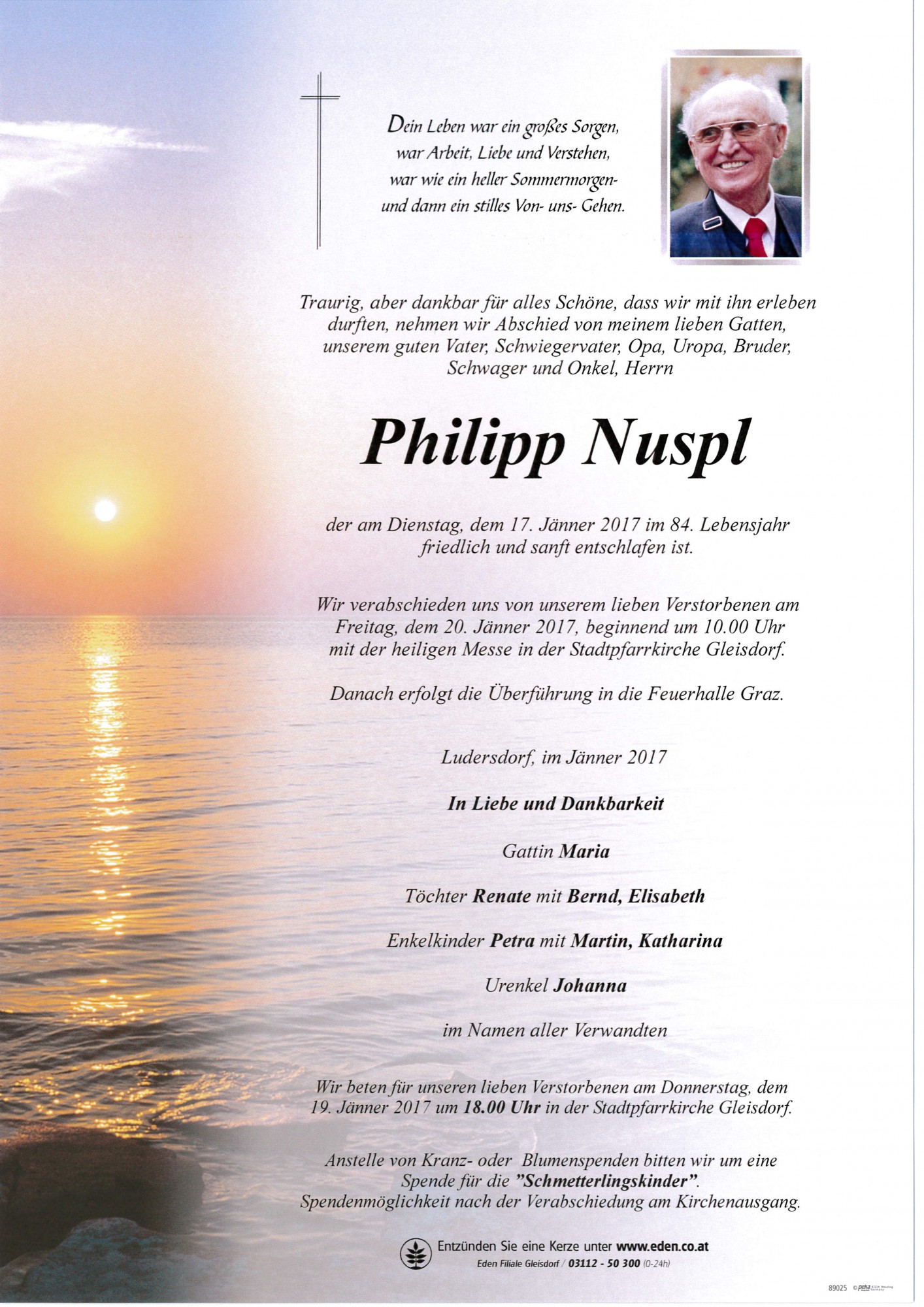 Traueranzeige von Philipp Nuspl