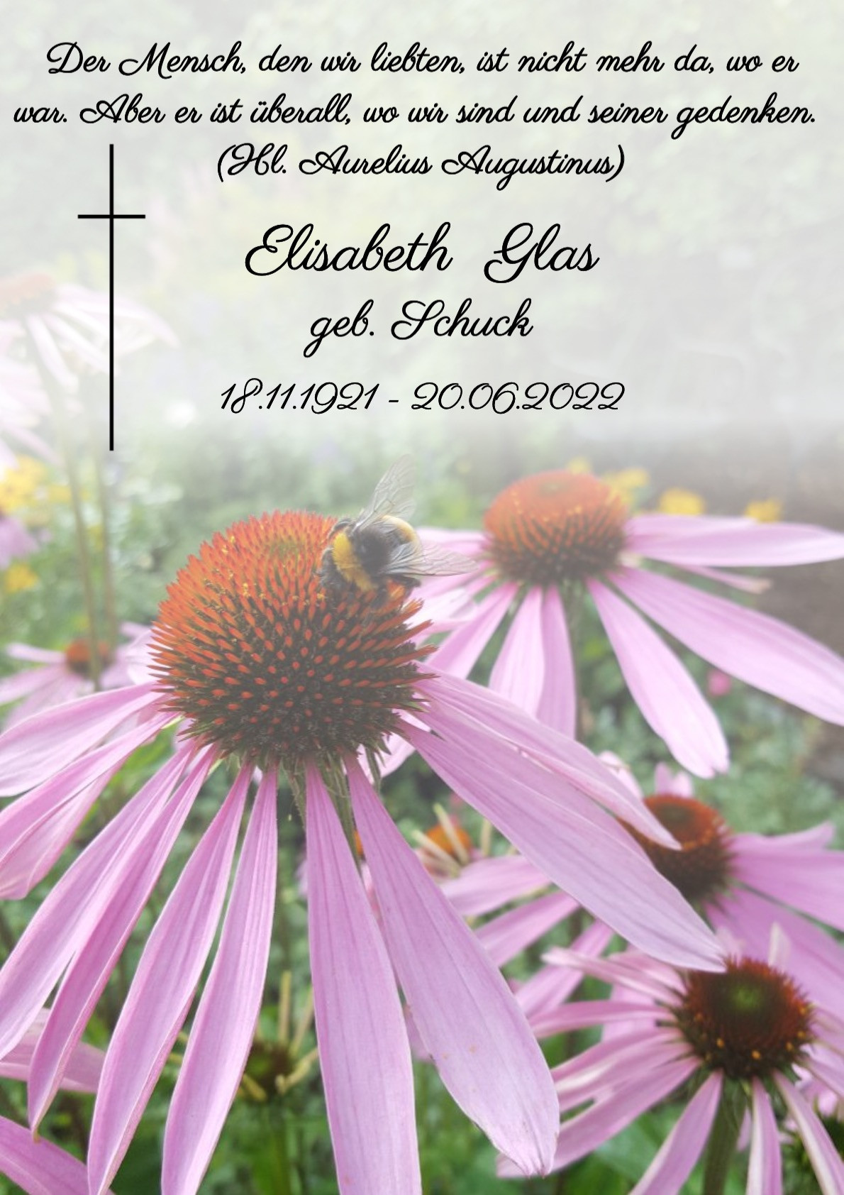 Traueranzeige von Elisabeth Glas