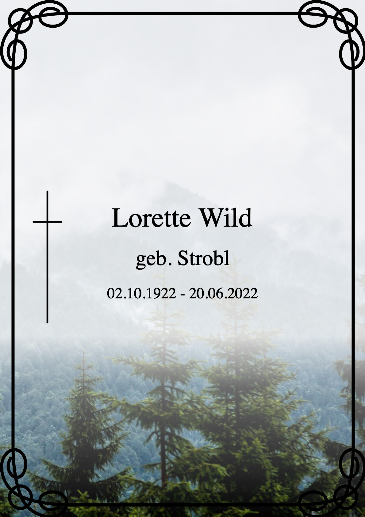 Traueranzeige von Lorette Wild
