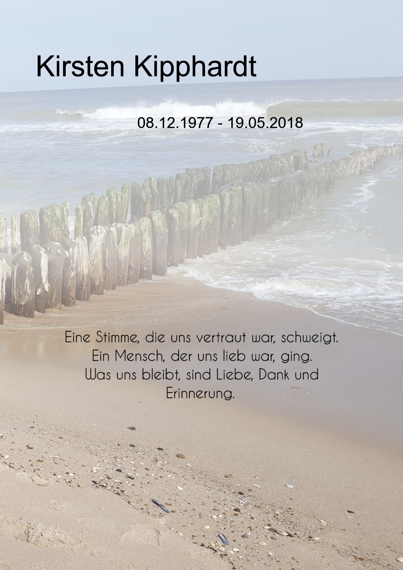Traueranzeige von Kirsten Kipphardt