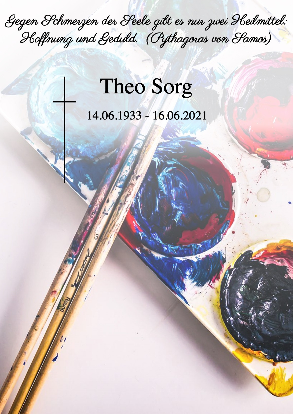 Traueranzeige von Theo Sorg